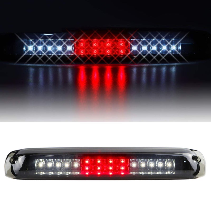 Bomusou Third Brake Light Cargo Lamp Fit for Chevrolet Silverado/GMC Sierra 1500-3500 HD 1999-2006, for Chevrolet Silverado/GMC Sierra 1500-3500 HD Classic 2007 (Black Housing Smoke Lens) - Image 1